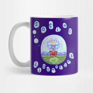 Social Distancing Nature Bubble Mug